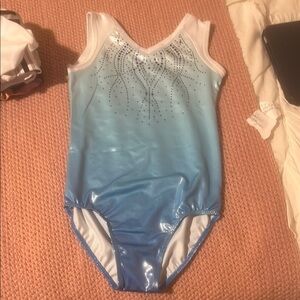 Blue and White Kids One Piece leotard